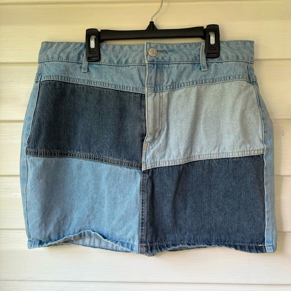 Wild Fable | Patchwork Denim Mini Skirt Y2K